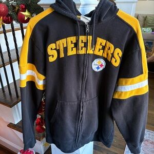 NFL Steelers Men’s Zip Up Hoodie Sweatshirt